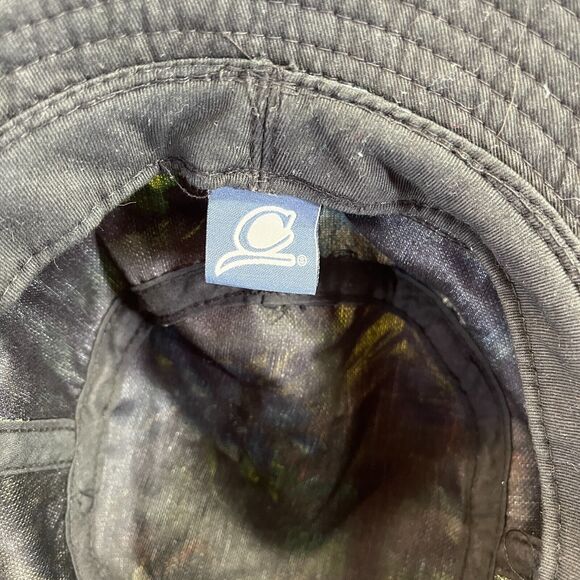 Original Chuck Bucket Hat Hawaiian Flower Print Blue Beach Sailing Sun Cap Lake - Picture 6 of 11